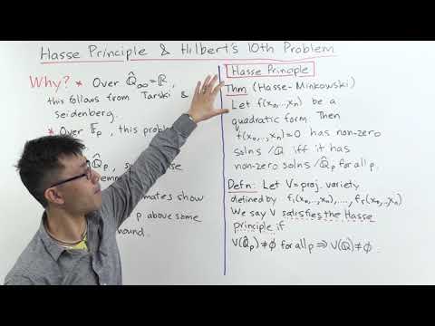 Hasse Principle and Hilbert's 10th Problem