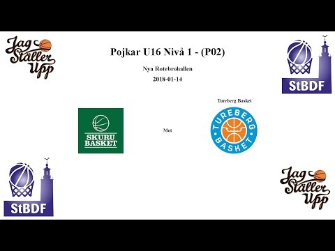 Skuru Basket (P02) mot Tureberg Basket - 2018-01-14