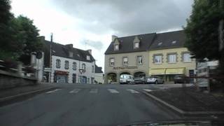 preview picture of video 'Driving Through Rostrenen, Cotes d'Armor, Brittany, France 7th July 2009'