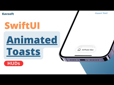 SwiftUI Animated Toasts | HUDs | Xcode 15 thumbnail