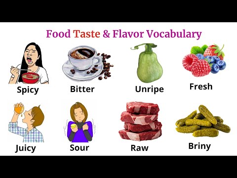 Describing Food Taste in English | English Vocabulary  | Super useful Adjectives to Describe Food