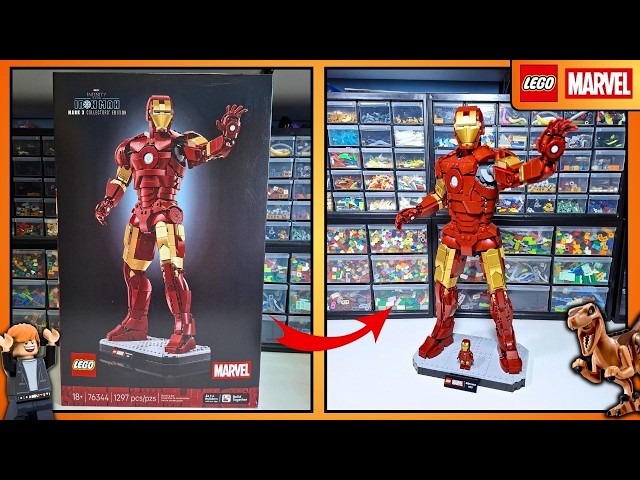 Vídeo relacionado con LEGO | Marvel Iron Man Mark 3: Edición para Coleccionistas - Maqueta para Adultos de Los Vengadores - Minifigura de Superhéroe y Reactor ARC - Regalo para Hombres y Mujeres Fans - 76344