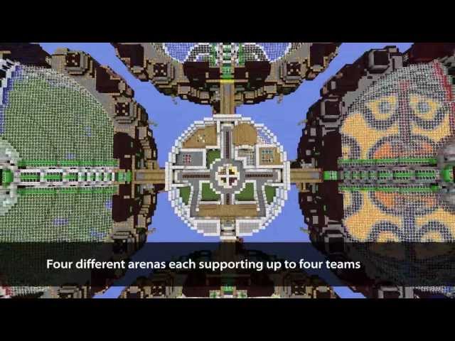 16-player King of the Hill (4 different biome arenas) Minecraft Map