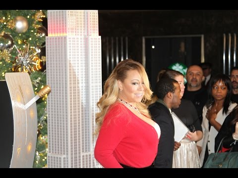 Mariah Carey Lights The Empire State Building for Christmas 2016