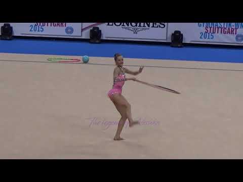 Jelizaveta GAMALEJEVA (LAT) hoop - 2015 Stuttgart worlds Qualifs