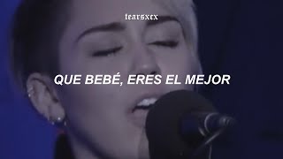 Miley Cyrus - Summertime Sadness (español + live)
