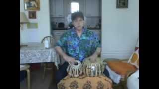 White India - Tabla lesson 20 - Part 1 - RELA - Dheretere bols - alternative - head & 5 verses