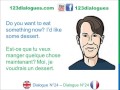 Dialogue 24 - English French Anglais Français - What ...