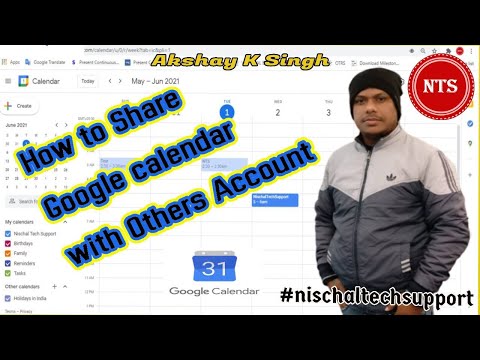 How to share google calendar with others account