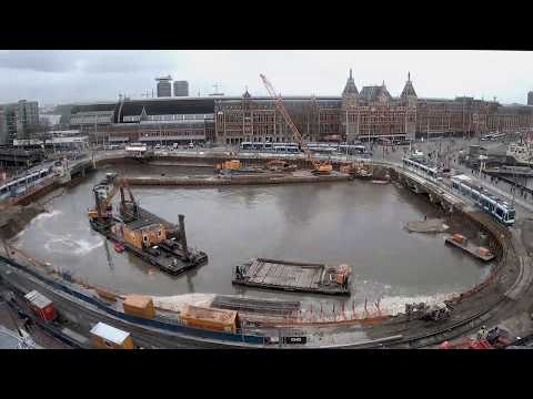 Timelapse video - De Entree - Amsterdam Central Station