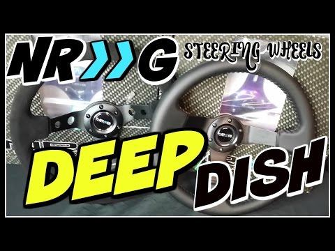 NRG DEEP DISH Steering Wheel 350mm Black Version UNBOXING!!