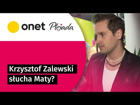 Krzysztof Zalewski o piosenkach Maty: jestem za stary na to | Plejada
