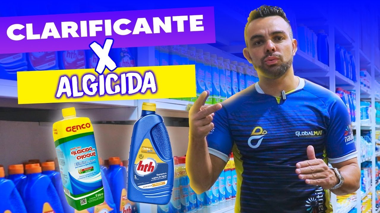 CLARIFICANTE E ALGICIDA DE PISCINA - Como ter a piscina cristalina? Como tratar a água verde?