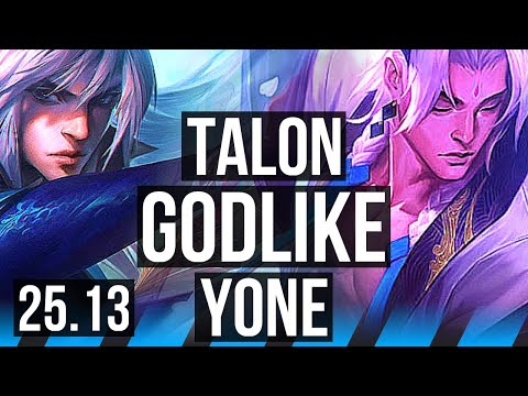 TALON vs YONE (MID) | 10/1/6, Godlike | KR Master | 25.13