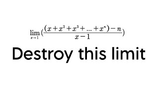 A TRICK to solve this limit