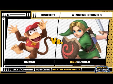 Bay State Beatdown 170 - DongK (Diddy Kong) VS Robber (Young Link) - Smash Ultimate - SSBU Singles