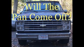 Project Van Update! How to remove the oil pan and install a new oil pump without lifting the engine.