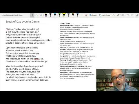 Break of Day by John Donne