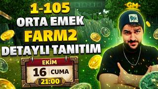 1.000.000 TL ÖDÜLLÜ 🤑​ 1-105 ORTA EMEK FARM2 DETAYLI TANITIM 🔥​ Metin2 PVP FARM2