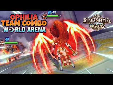 Ophilia Team Combo in World Arena Ep. 2 - Summoners War