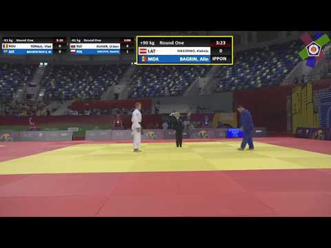 2019 Judo + 90 kg  IVASCENKO  (LAT) - BAGRIN (MDA)  EYOF Baku