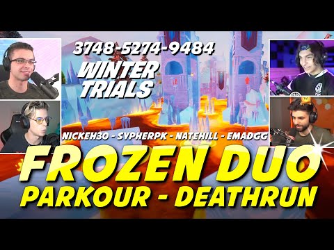 Frozen Duo Parkour/Deathrun WINTER TRIALS 🔥