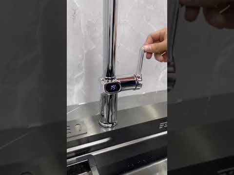 Миниатюра изображения товара Смеситель Esko K15B LED (черный)