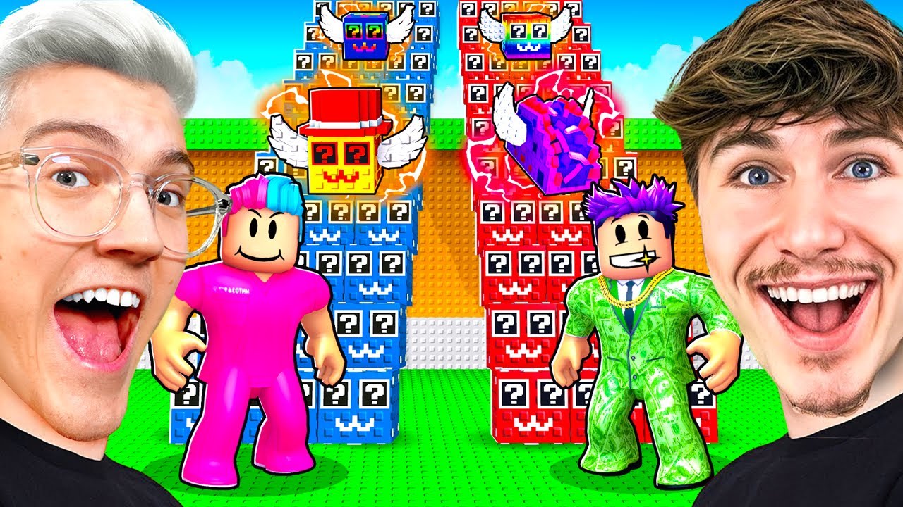 ESCALIER de LUCKY BLOCK contre KEVKO sur Steal a Brainrot Thumbnail