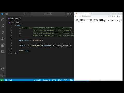 PHP password hashing