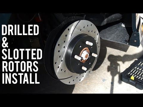 CRUSTINA GETS DRILLED AND SLOTTED ROTORS! - DC2 Integra
