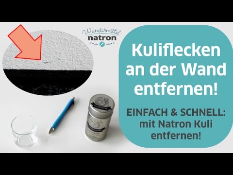 Kuliflecken Wand entfernen Natron