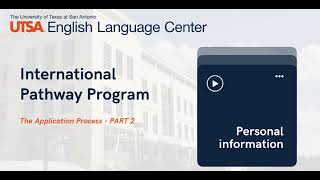 UTSA Graduate Pathway Program Liaison Application Guide: Part 2