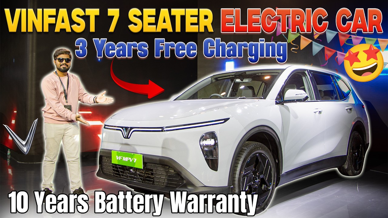 NEW 7 SEATER Electric Car🤩 | Vinfast VF MPV 7 Review | Electric Vehicles India