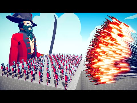 100x PIRATE SKELETON and GIANT PIRATE SKELETON Vs EVERY GODS-Totally Accurate Battle Simulator TABS