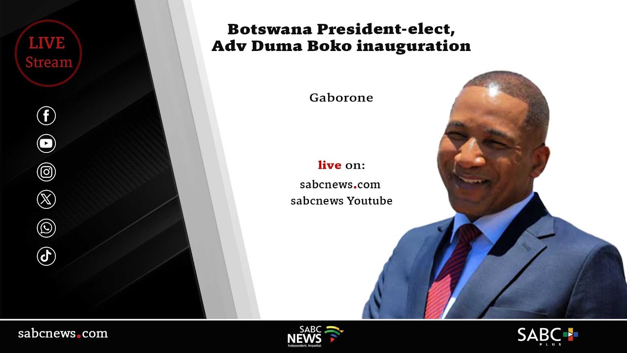 Botswana President Duma G. Boko inauguration ceremony