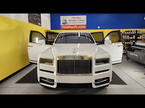How to properly Tint the Windows on a Rolls-Royce with Xpel Ceramic Window Film at Tint Man FL Inc.