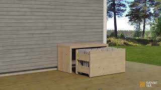 Bygg dynförvaring  i limträ