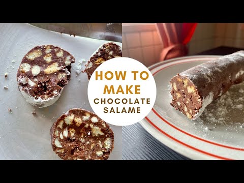 how to make chocolate salame - easy italian recipe (no bake!)
