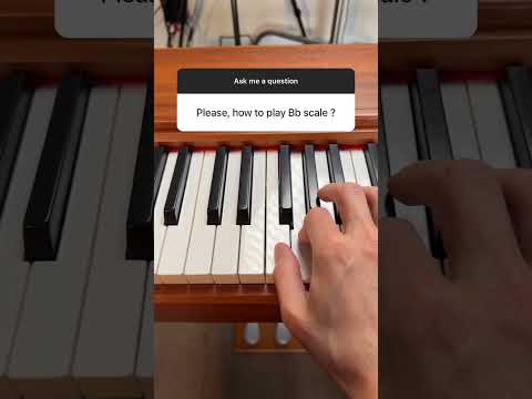 How to play the Bb Major Scale on the piano