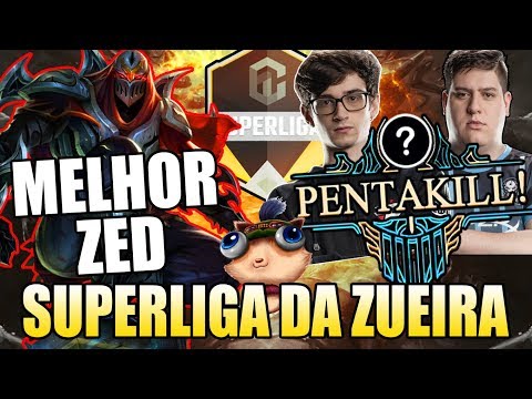 O MELHOR ZED BR E A MALDIÇÃO DO PENTAKILL - SUPER LIGA DA ZUEIRA