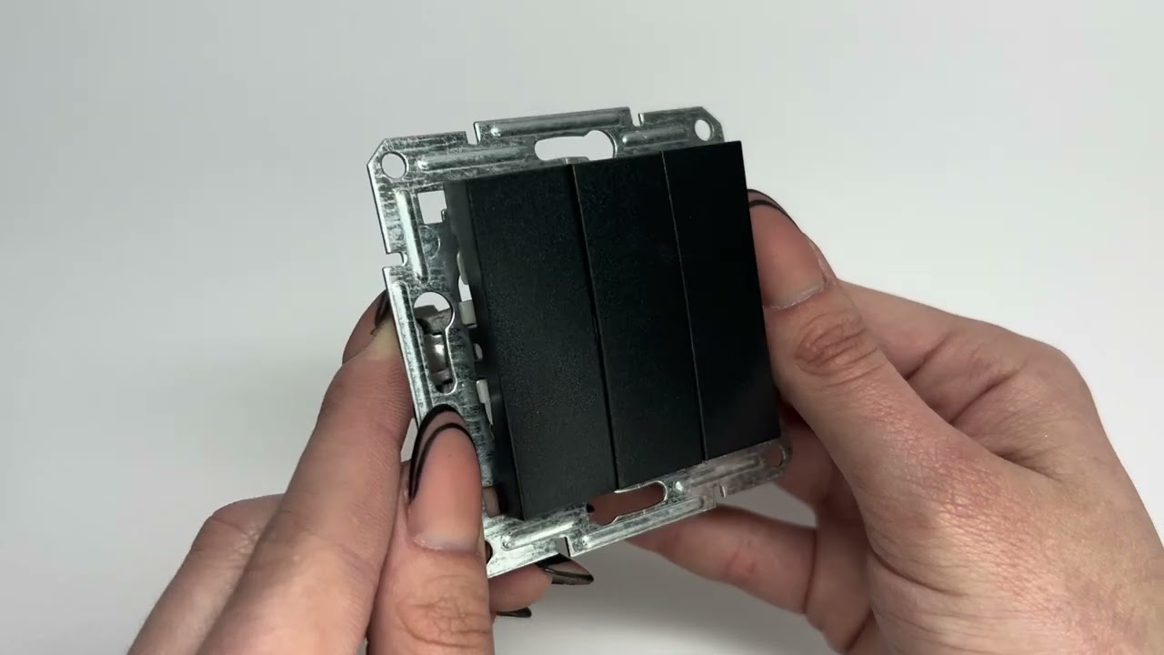 Вимикач триклавішний SCHNEIDER Asfora антрацит EPH2100171