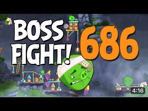 Angry Birds 2 Boss Fight 94! Chef Pig Level 686 Walkthrough - iOS, Android @AngryBirds