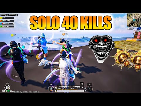 First Pakistani Solo 40 kills🔥 In a single match omg😱New record in Emulator Hard Lobby!