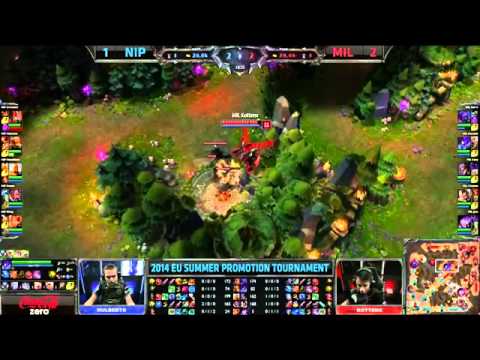 Millenium vs Ninjas in Pyjamas (Game 4) | 2014 EU LCS Summer Promotion Tournament [HQ]