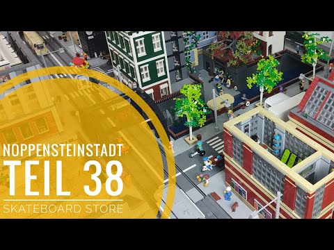Noppensteinstadt - Teil 38 Skateboard Store, Skateanlage // BlueBrixx Lego