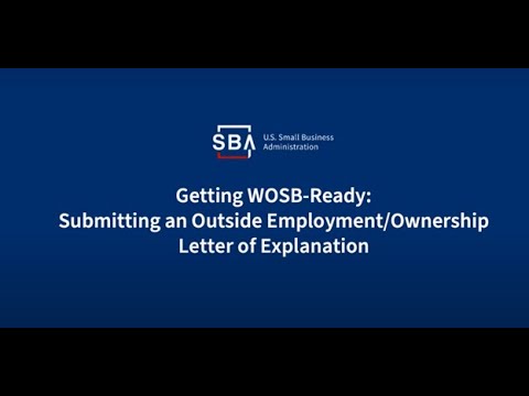 Submitting a Letter of Explanation for Outside Employment and/or Ownership