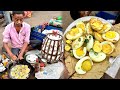 Hardworking Uncle Selling Delicious Boiled Egg Fry On Footpath At Kolkata Street Food