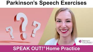 Parkinson’s Speech Exercises: RIDDLES