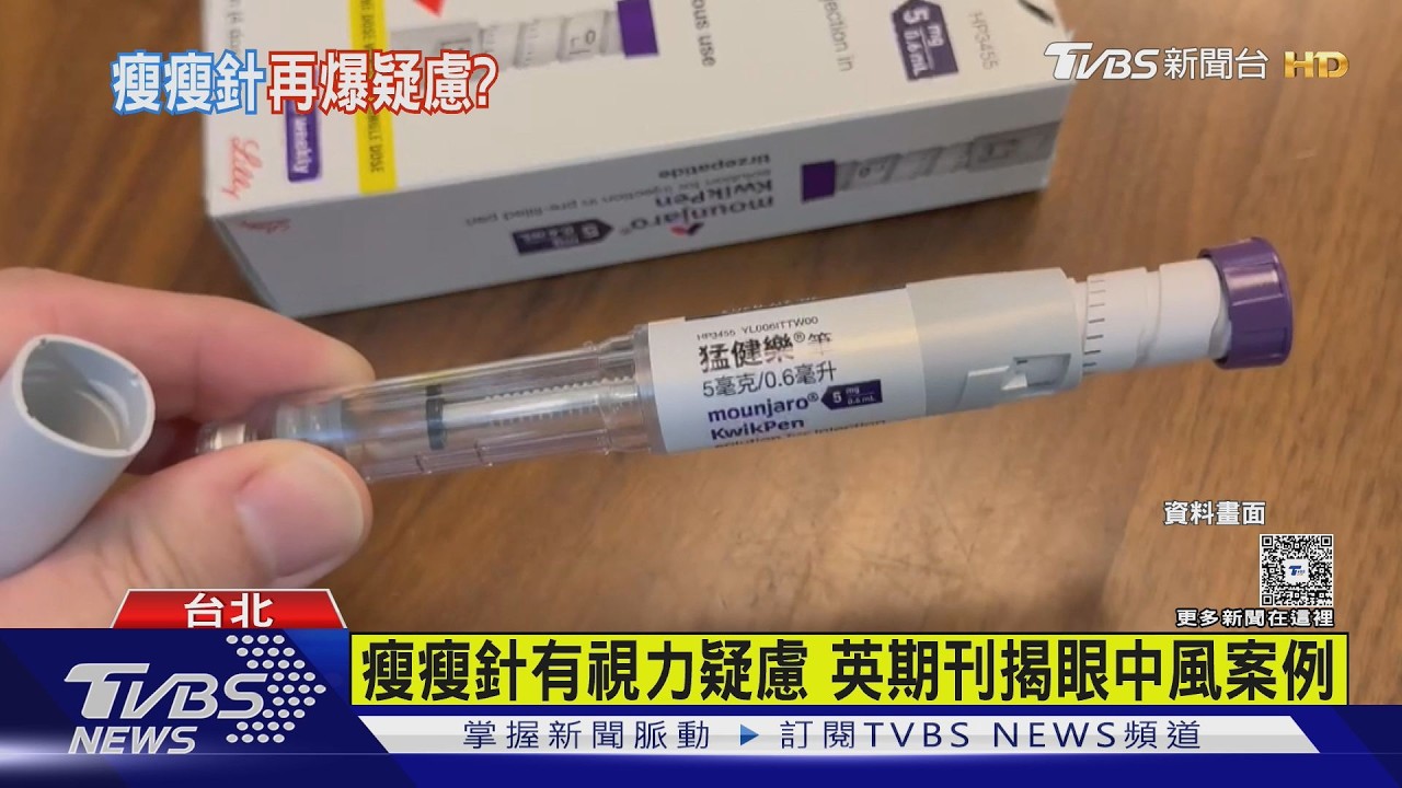 影音/英期刊示警瘦瘦針風險!恐釀「眼中風」比例<1%仍需警覺