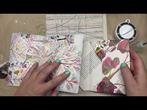 Essence of Time - day 40/100 - a FLIP-OUT and an ACCORDION  - #100dayschallenge #junkjournalephemera